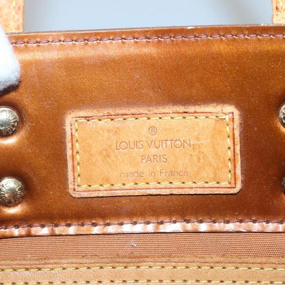 LOUIS VUITTON Monogram Vernis Reade PM Hand Bag Bronze M91146 - Picture 10 of 16